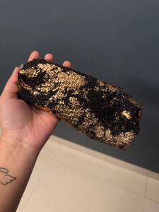 ORIGINAL MAC - Sparkly Gold & Black Pouch