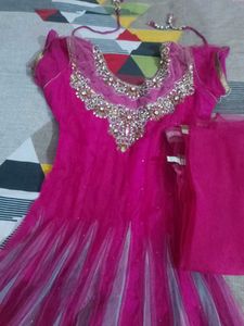 Beautiful Rani Color Suit Pant Duppta