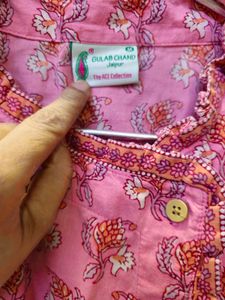 Pink Printed Skirt top Set