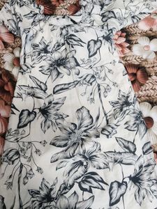 Floral Midi Dress with Puff Sleeves