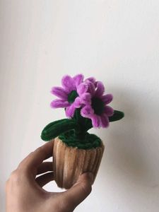 Cute Pipe Cleaner Flower Pot
