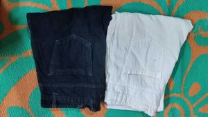 Black and cream cargo Pants Set