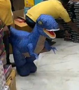 Electric inflatable remote control dinosaur large