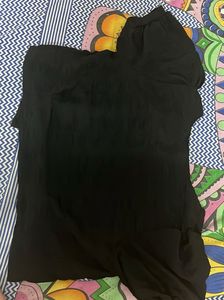 Black Embroidered Crop Top