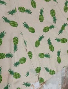 Cute Pineapple Print Night Dress