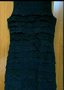 Y2k Black Lace Sleeveless Dress