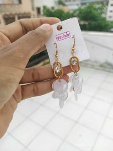 Chic Dangle Earrings with Crystal Accents