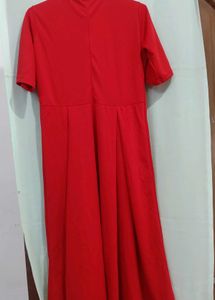 Red Fit &amp; Flare Dress