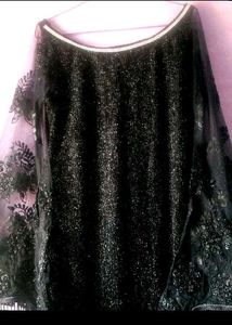 Stunning Black Sequined Lehenga Choli