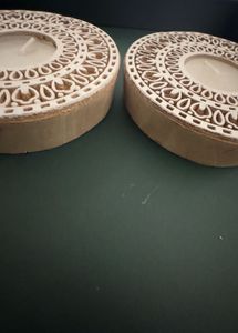 🆕Eco fynd Round Wood Block Stamps (Pack of 2)