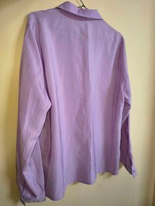Elegant Lavender Button-Up Shirt