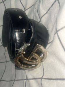 Gucci Black Leather Belt