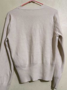 Cream Button-Up Cardigan