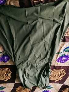 Chic Olive Green Button-Up Maxi Dress