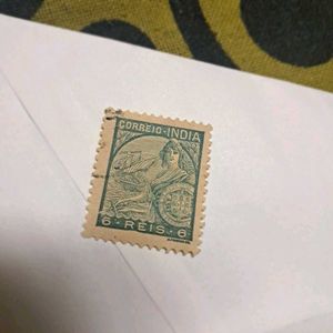 PORTUGUESE INDIA 1933 SaoGabriel 6P OLD USED STAMp