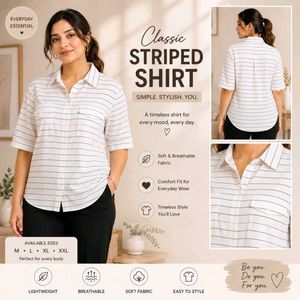 Classic Striped Button-Up Shirt