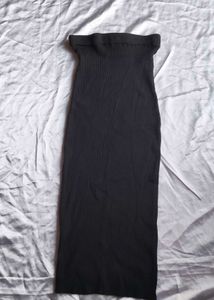 Satin Cami Top with Ribbed Midi Skirt