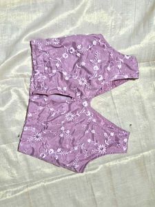 Lavender Pink Embroidered Blouse