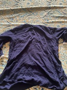 Navy Blue Embroidered Kurta