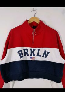 Oversized Crop Sweatshirt