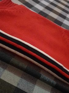 Boys' Red Knit Sweater