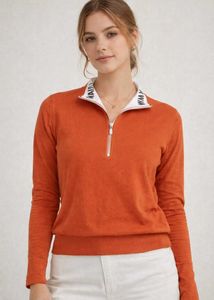 Orange Long Sleeve Top