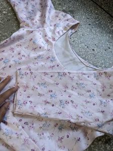 Light Pink Floral Maxi Dress