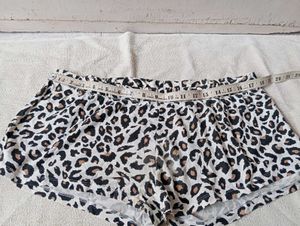 Leopard Print Drawstring Shorts
