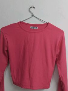Zara Pink Cropped Top