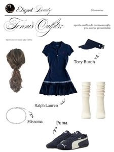 Adidas Navy Polo Dress (tennis outfit)