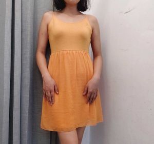 combo Floral &amp; Orange Tank Dresses