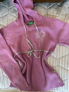 Lavender Knit Hoodie