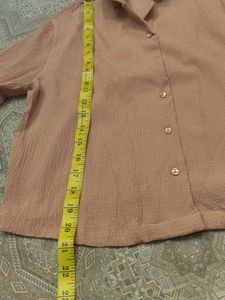 ONLY Peach Textured Shirt
