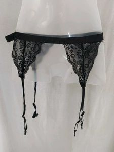 Elegant Black Lace Garter Belt
