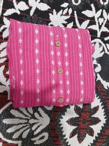 Pink Print Tunic Top