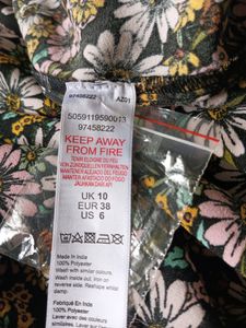 DOROTHY PERKINS Floral Backless Dress with Slit
