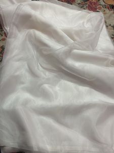 Pure White Organza Fabric