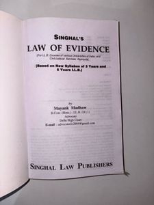 Law of Evidence - Singhal's