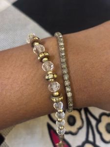 Combo Elegant Beaded &amp; Crystal Bracelets