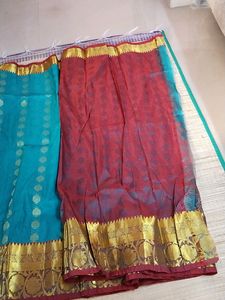 Kanchipuram Silk Saree New With Blouse