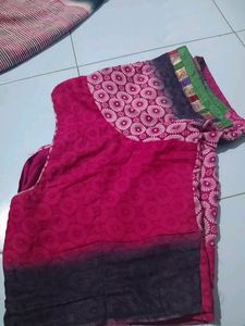 " Discount Offer"Net Saree With Blouse