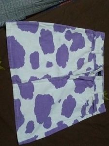 Cute Cow Print Mini Skirt