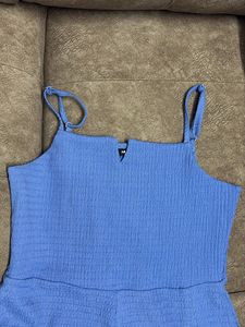 Blue Wide Leg Jumpsuit