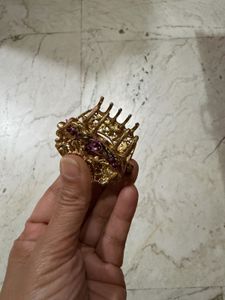 Elegant Floral Metal Hair Claw Clip