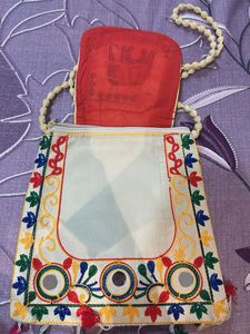 Jaipuri Embroidered Elephant Crossbody Bag