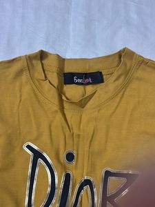 DIOR Inspired Mustard Tee