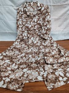 Cotton Printed Kurti With Palazzo