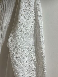White Broderie Anglaise Blouse loose fit