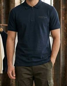 Essentials Navy Blue Polo T-shirt