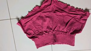 Hot Pink Mini Shorts - Smocked Waist